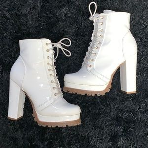 White Platform Boots